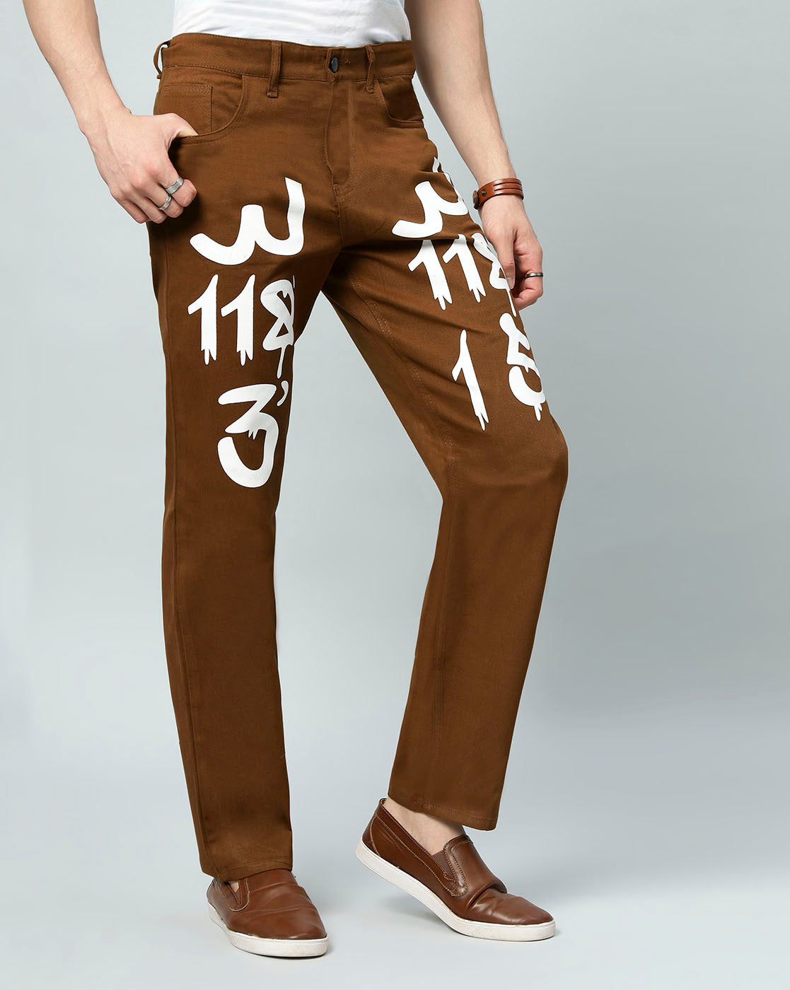 Rebel Print Denim Men’s Urban Jeans