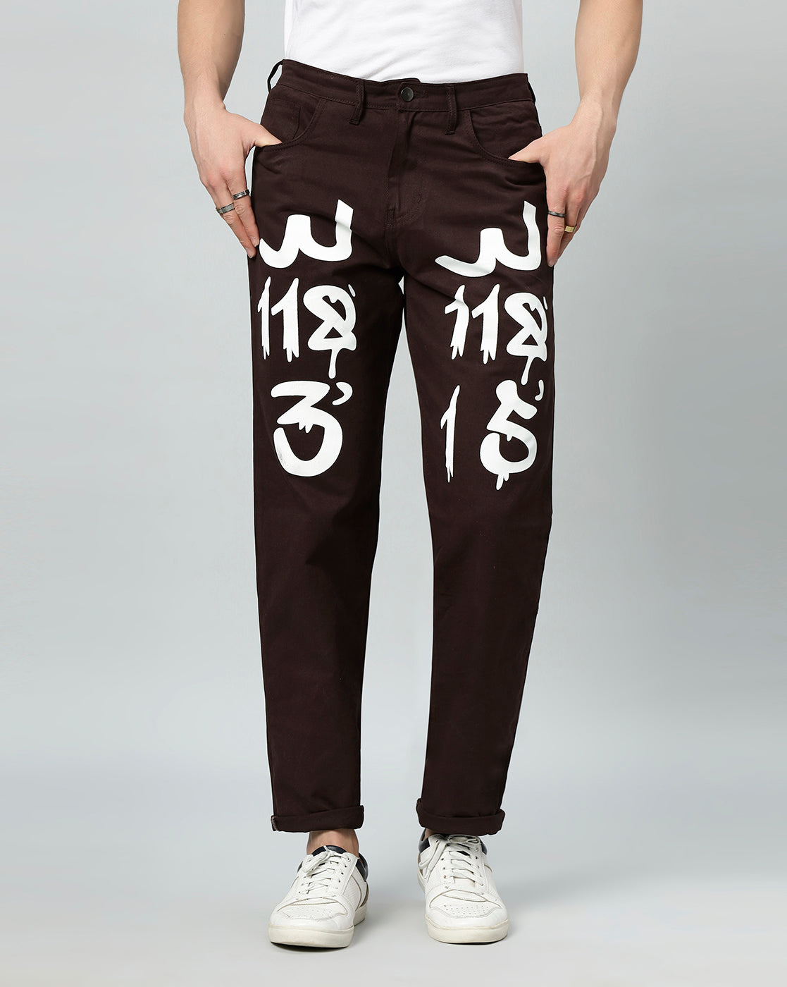 Rebel Print Denim Men’s Urban Jeans
