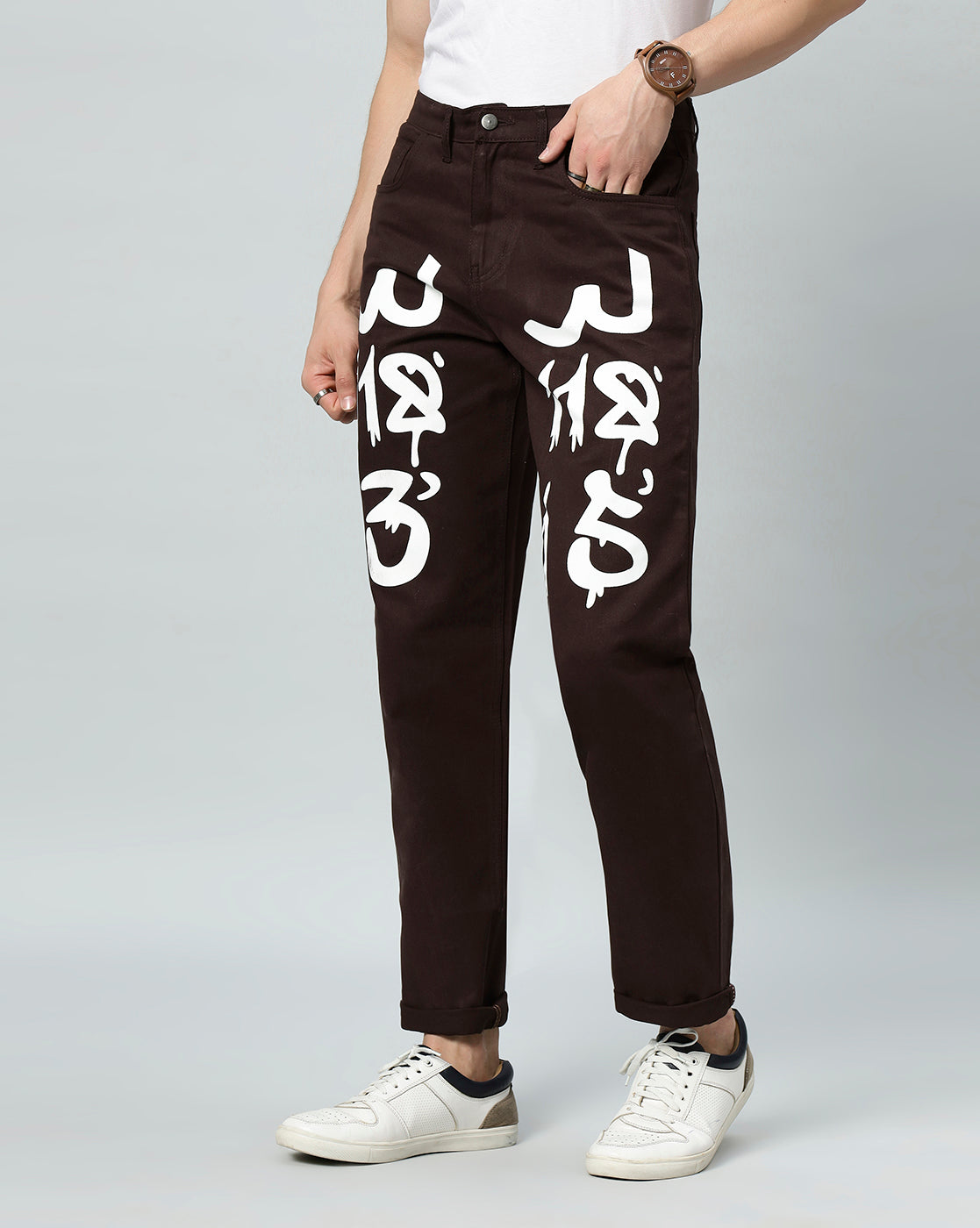Rebel Print Denim Men’s Urban Jeans