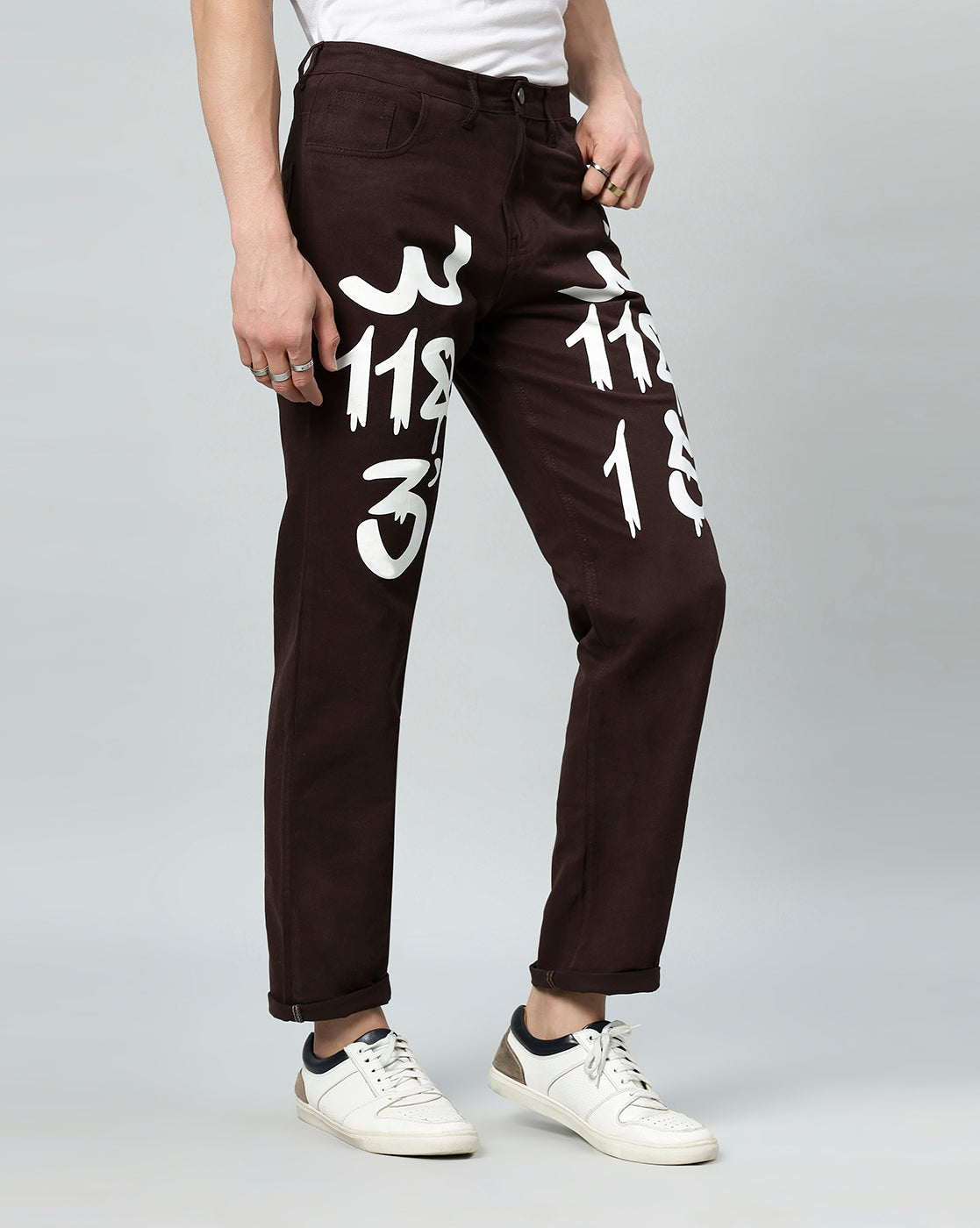 Rebel Print Denim Men’s Urban Jeans