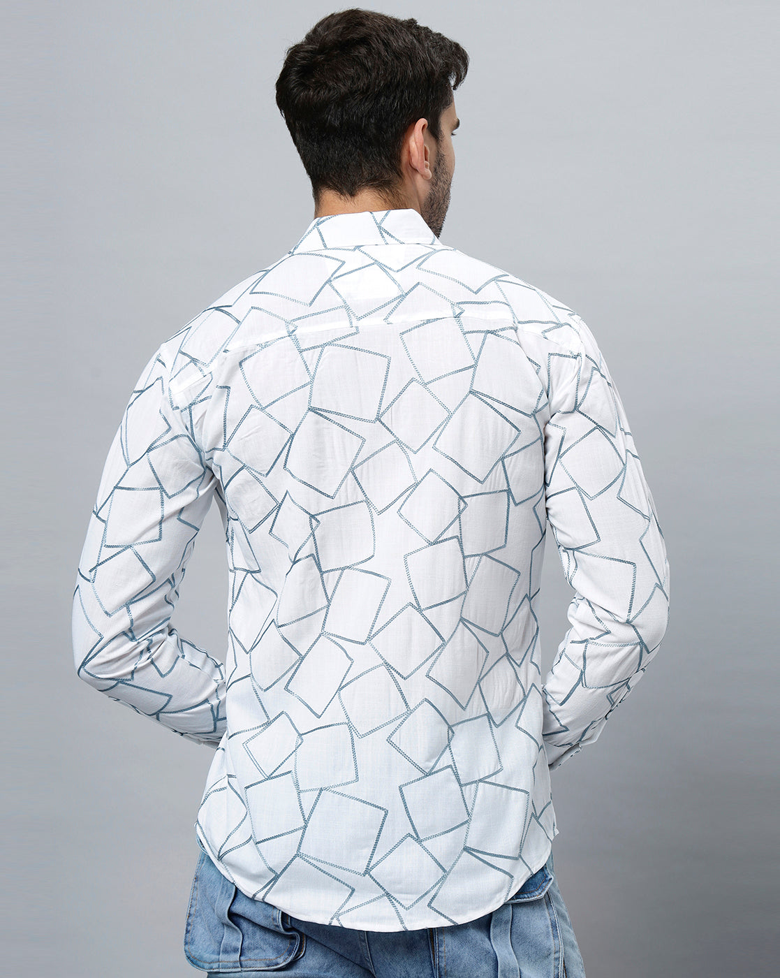 Men Slim Fit Printed Casual Shirt