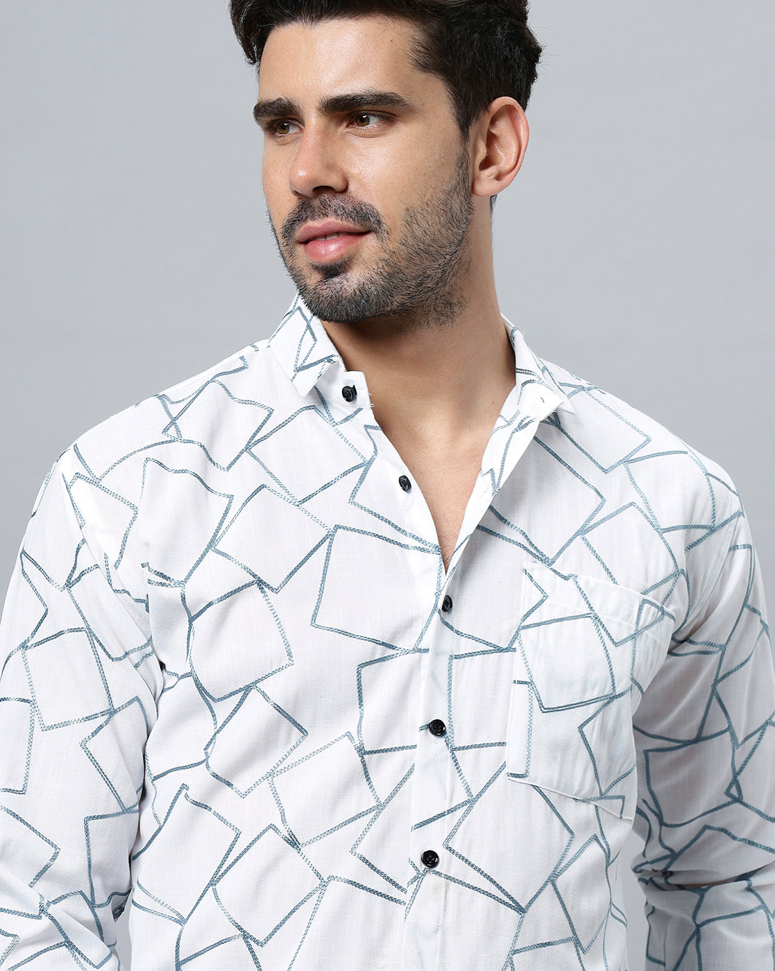 Men Slim Fit Printed Casual Shirt