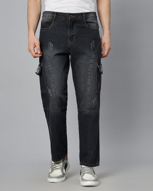 Men Cargos - Dark Grey