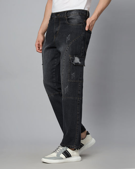 Men Cargos - Dark Grey