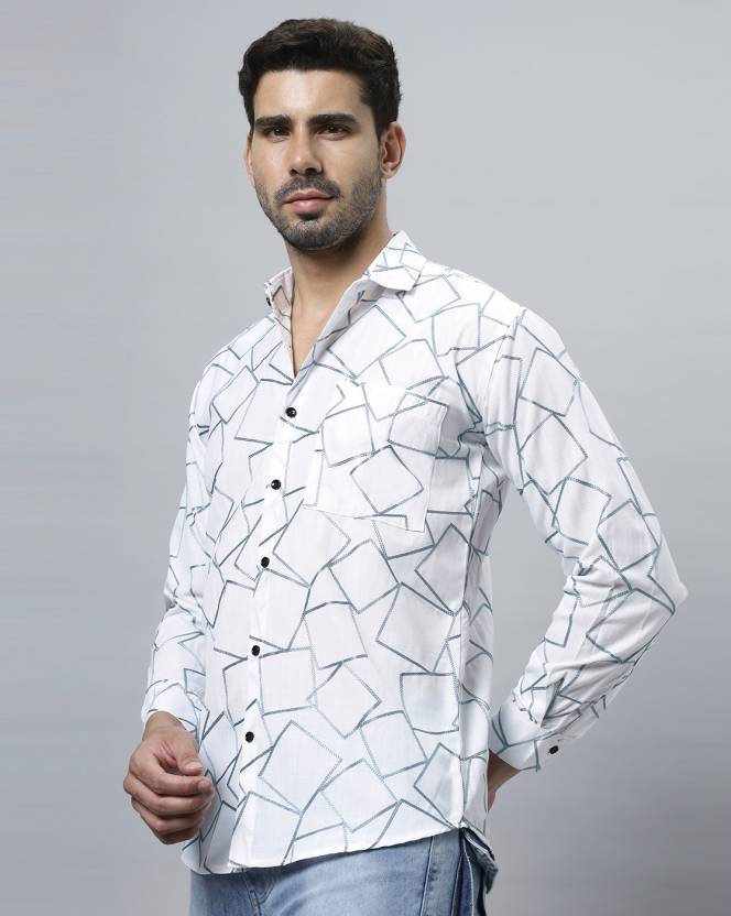 Men Slim Fit Printed Casual Shirt