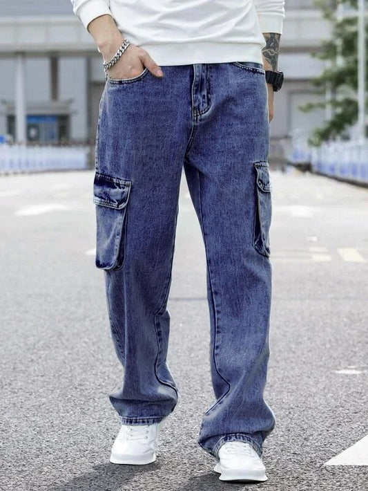 Men Cargos - Dark Blue