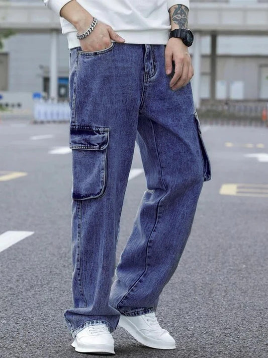 Men Cargos - Dark Blue