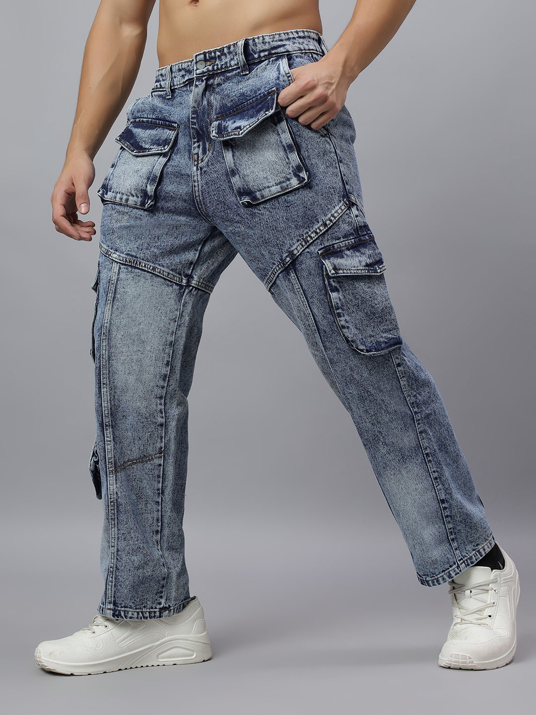 Cargo Denim Jeans