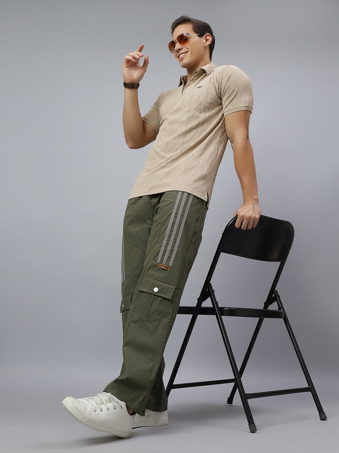 Men Cargo Track Pants
