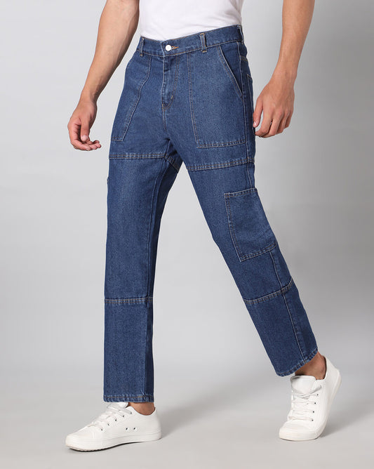 Men Cargos - Blue