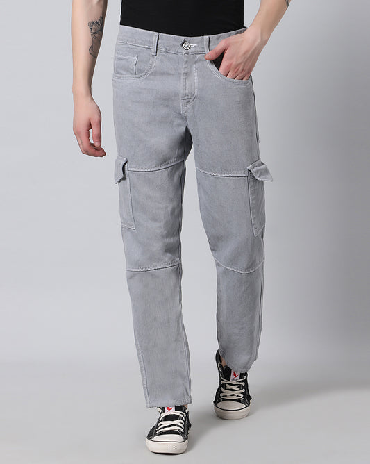 Urban Edge Cargo Denim Jeans for Men