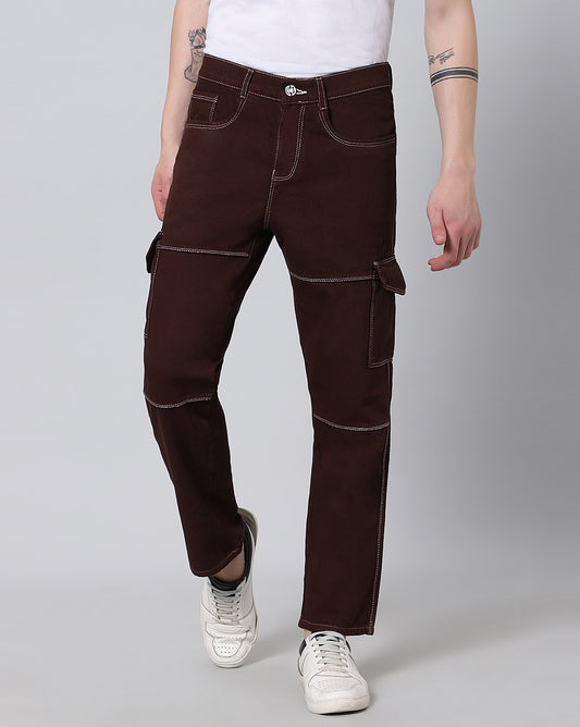 Urban Edge Cargo Denim Jeans for Men