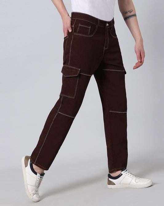 Urban Edge Cargo Denim Jeans for Men