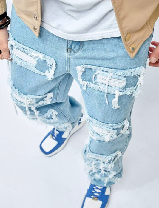 Jeans -Men Light Blue