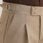 Straight Fit Men Khaki Trousers