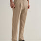 Straight Fit Men Khaki Trousers