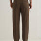 Straight Fit Men Khaki Trousers