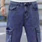 Men Cargos - Dark Blue