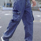 Men Cargos - Dark Blue