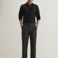 Straight Fit Men Black Trousers