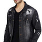 Men Solid Denim Casual Jacket