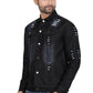 Men Solid Denim Casual Jacket