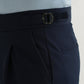 Straight Fit Men Khaki Trousers-Blue