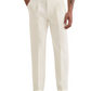 Straight Fit Men White Trousers