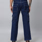 Men Denim Cargos - Blue