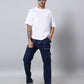 Men Denim Cargos - Blue