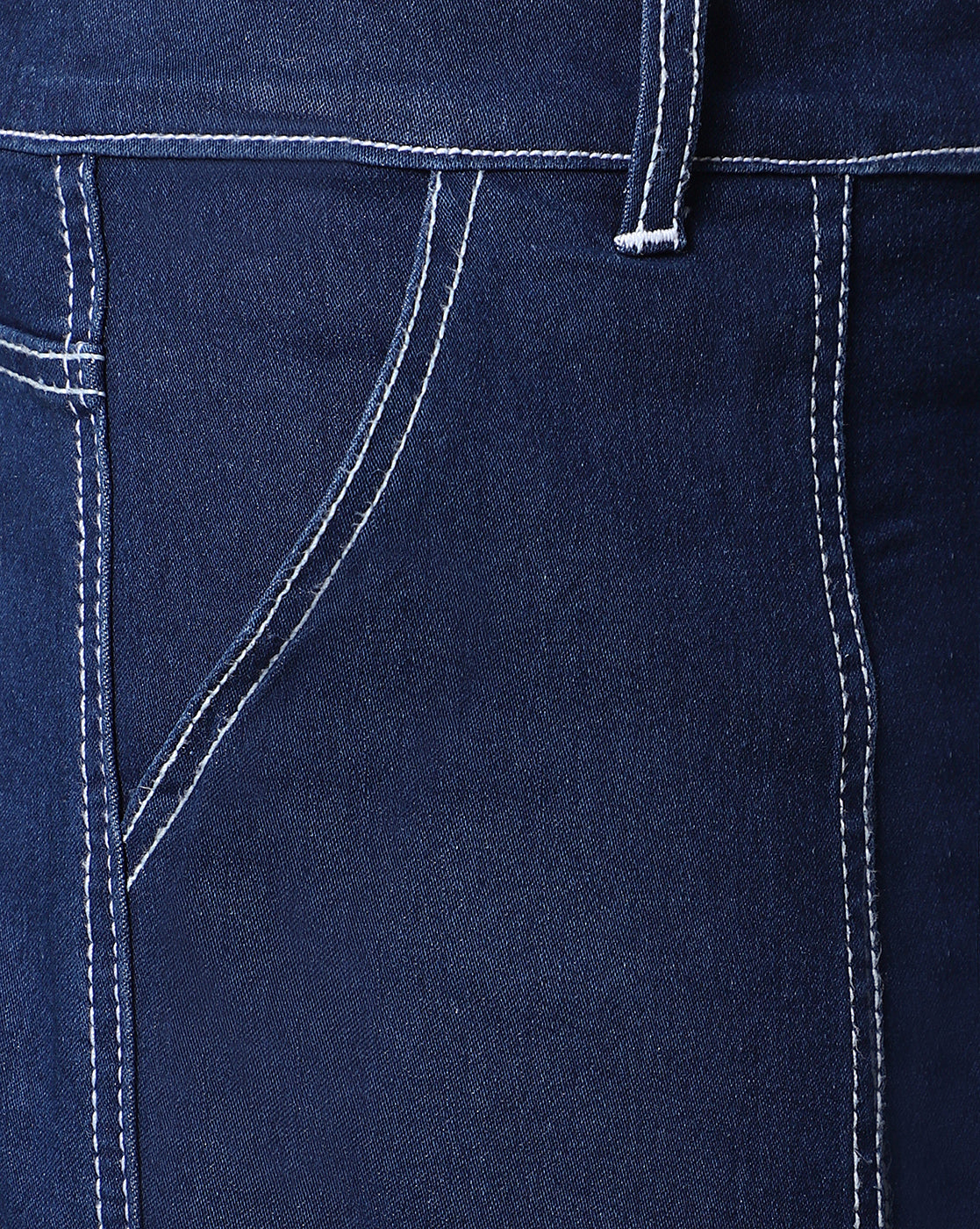 Men Denim Cargos - Blue