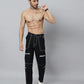 Men Denim Cargos - Black