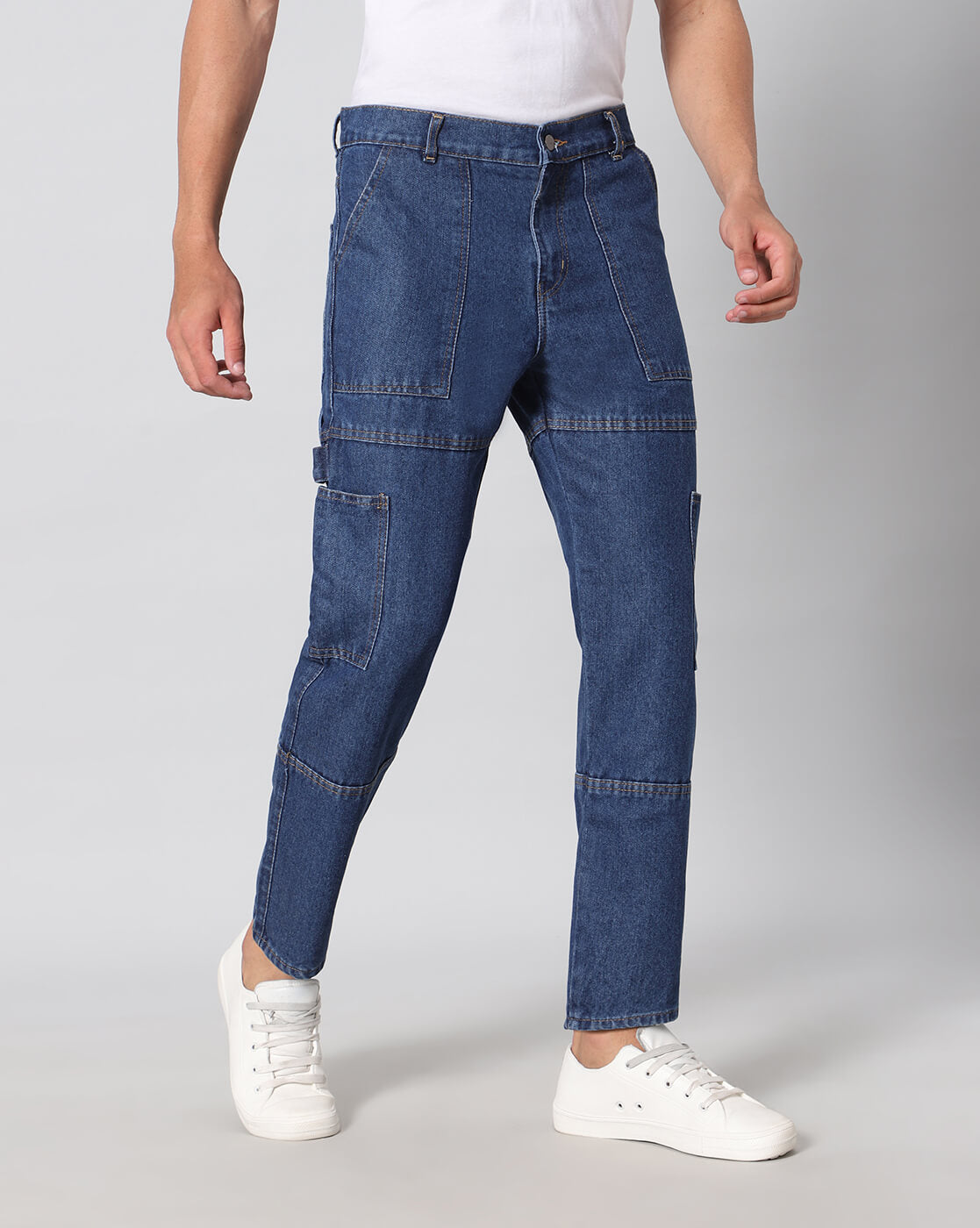 Men Cargos - Blue