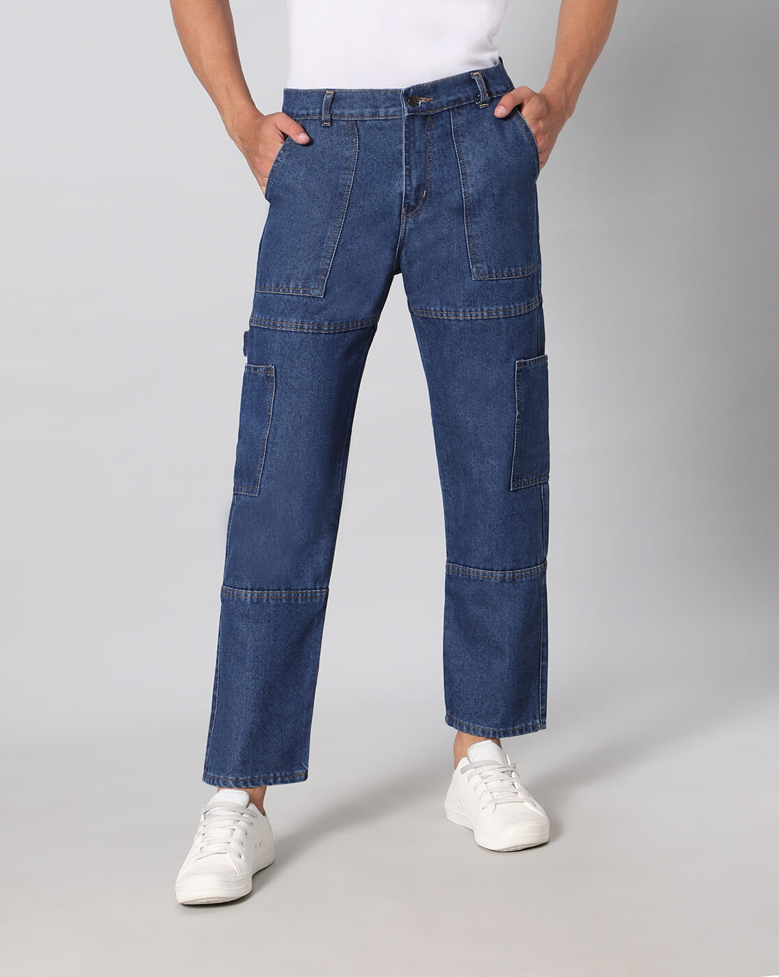 Men Cargos - Blue