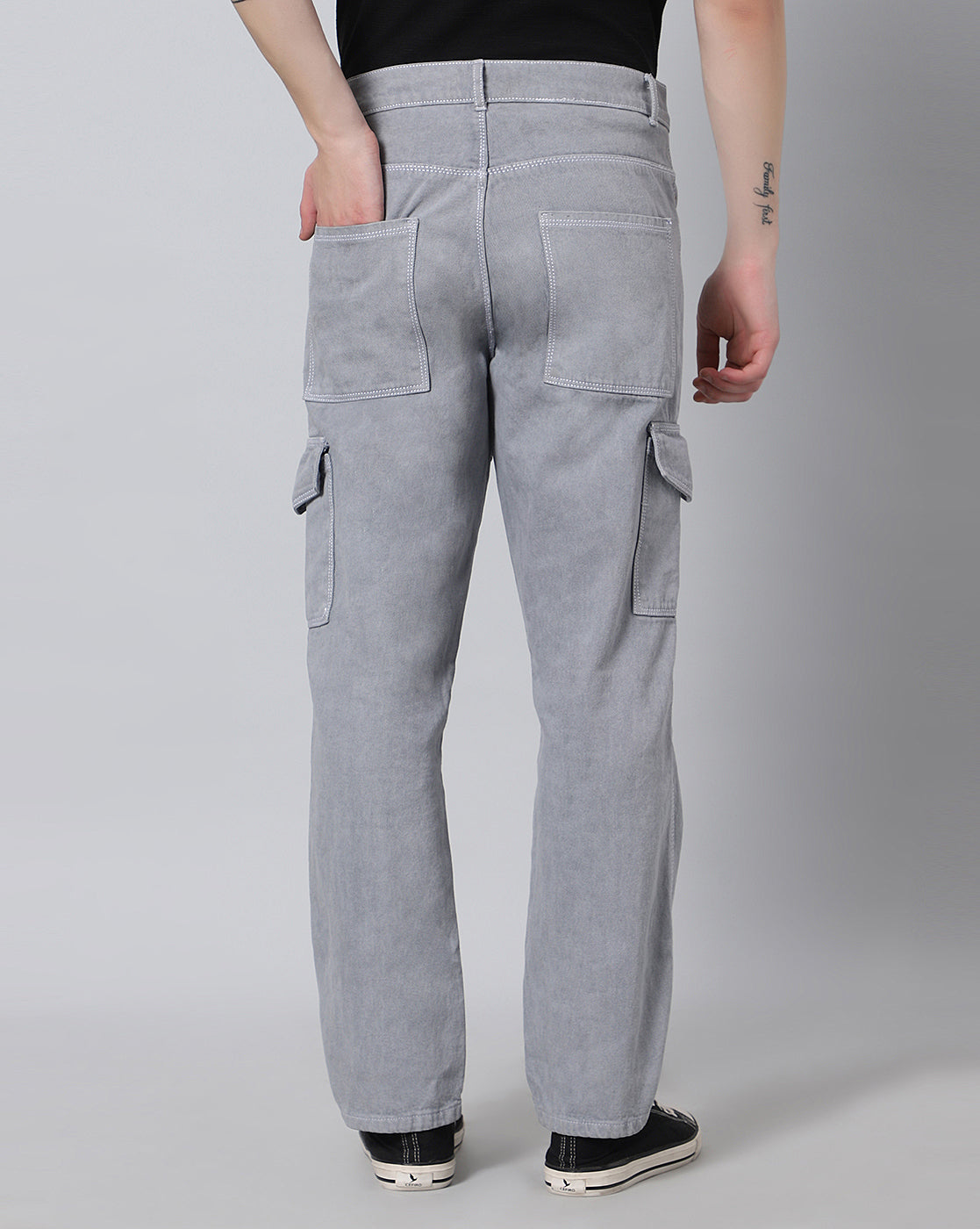 Urban Edge Cargo Denim Jeans for Men