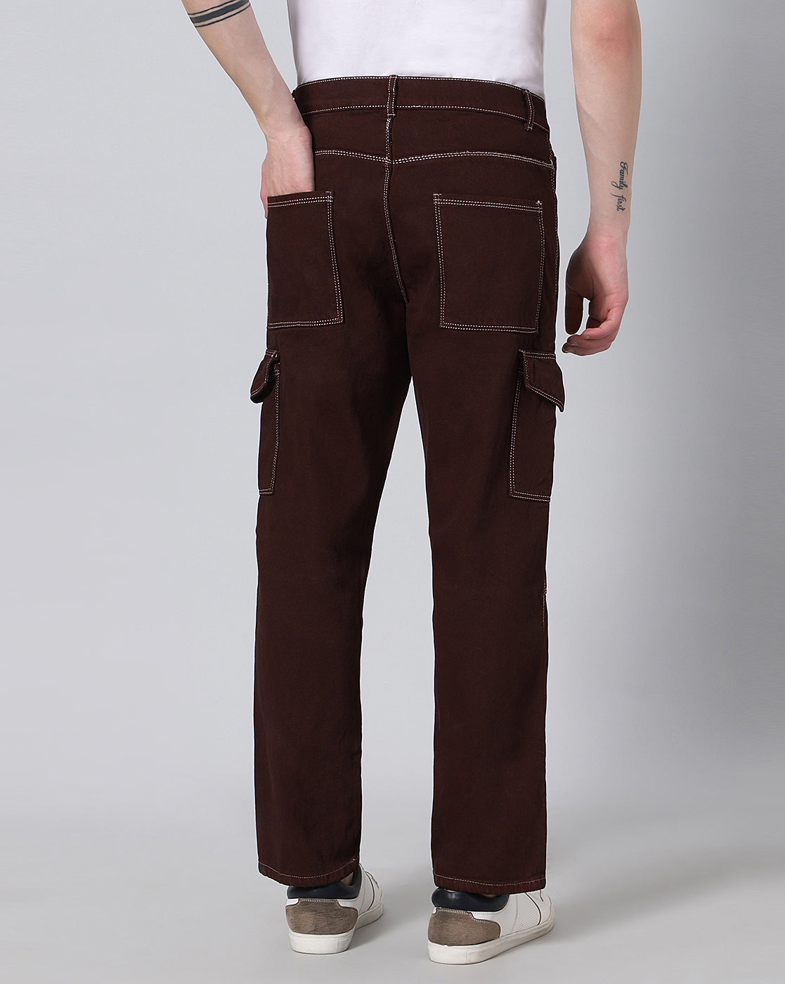 Urban Edge Cargo Denim Jeans for Men