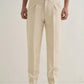 Straight Fit Men Khaki Trousers
