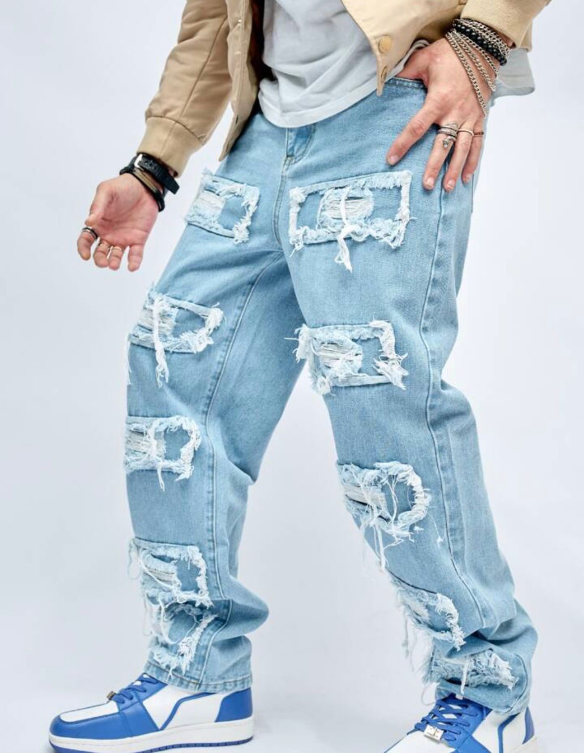 Jeans -Men Light Blue
