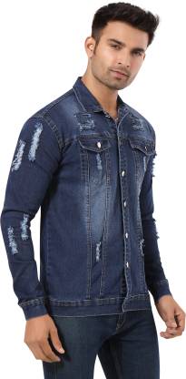 Men Denim Jacket - Blue