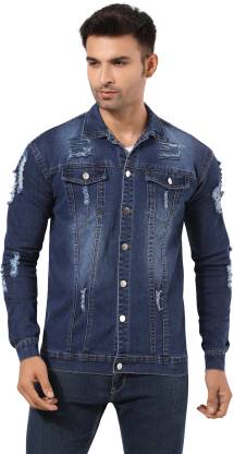 Men Denim Jacket - Blue