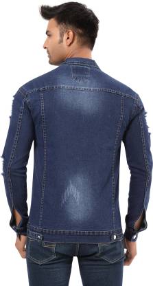 Men Denim Jacket - Blue
