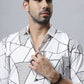 Men Slim Fit Graphic Print Casual Shirt