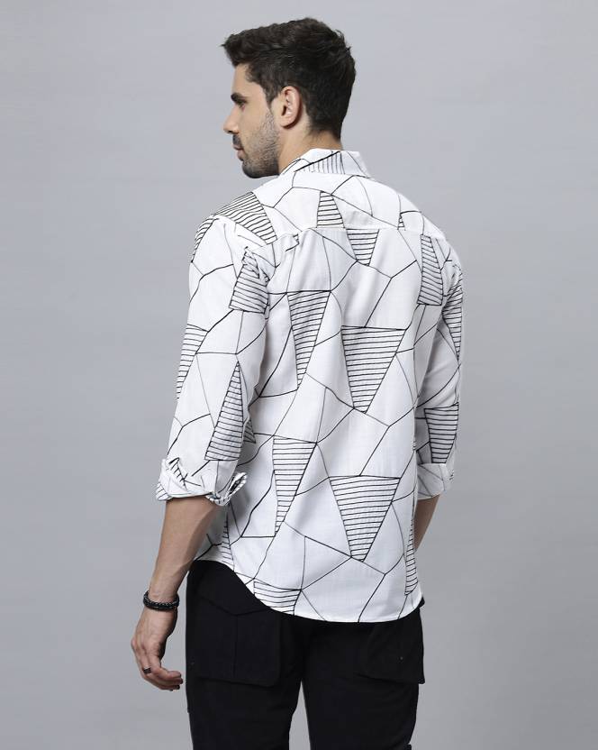 Men Slim Fit Graphic Print Casual Shirt